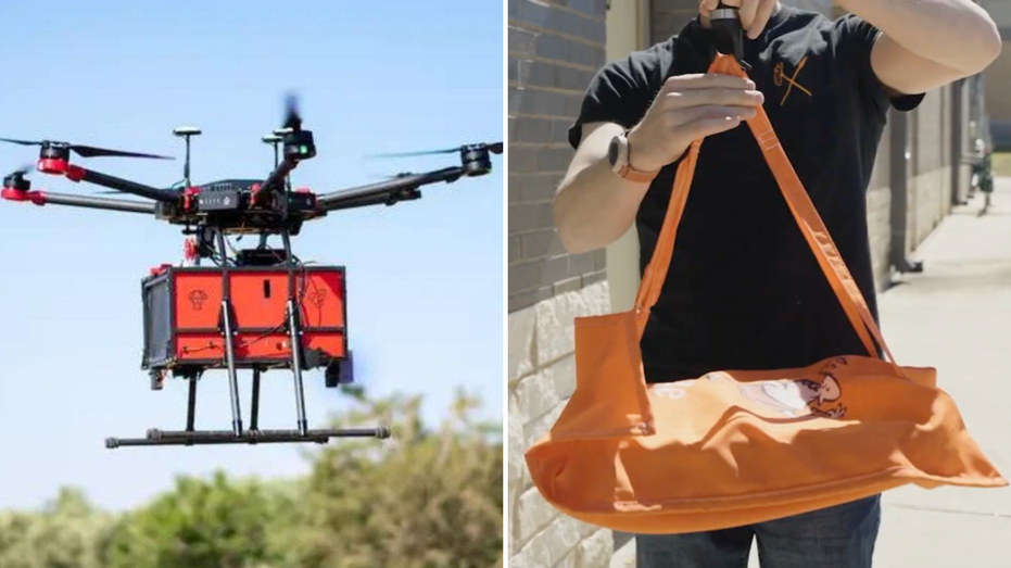 Drone delivers 2 pizzas in minutes Adelaide Schools